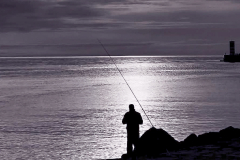 Sea Fishing at dusk